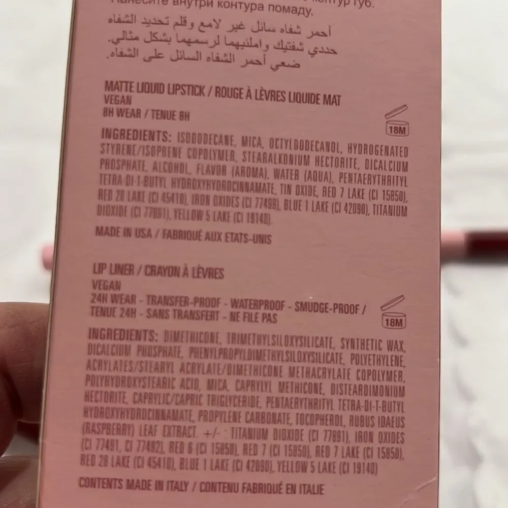 Kylie Jenner Matte Liquidd Lipstick and Lip Liner in Bite Me NWT in box